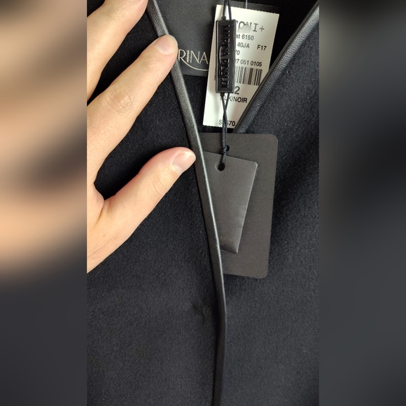 NWT Marina Rinaldi Black Wool Coat high quality designer 22 plus size oversized - Picture 7 of 15